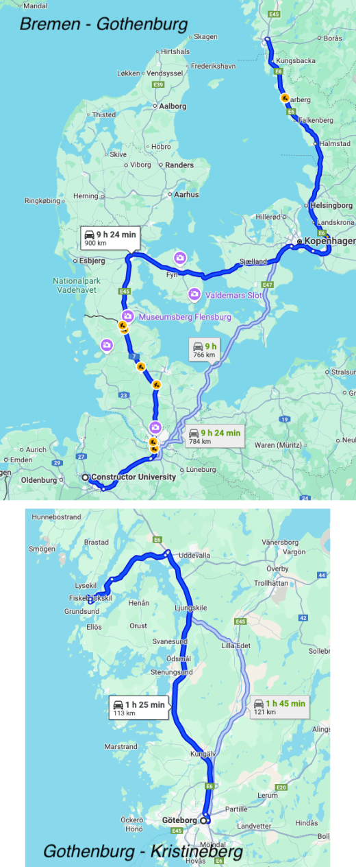 Google Driving Routes